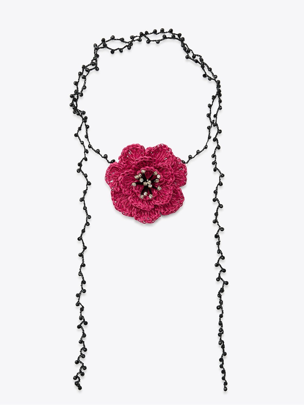NWT Zara Pink Floral Necklace